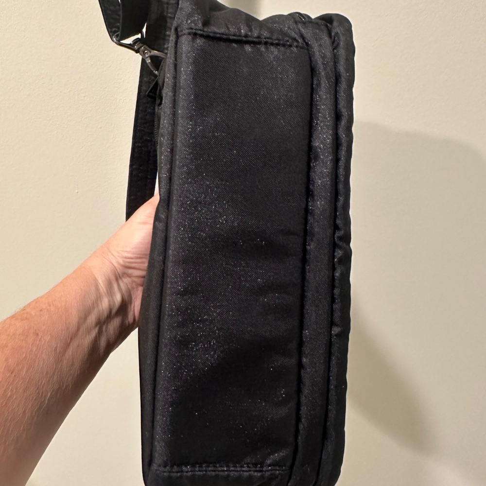 Lug Scoop Crossbody Bag Purse -  Black - Picture 10 of 11